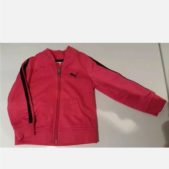 Little Girls PUMA Jacket Pink Size 18 Months - Picture 2 of 4